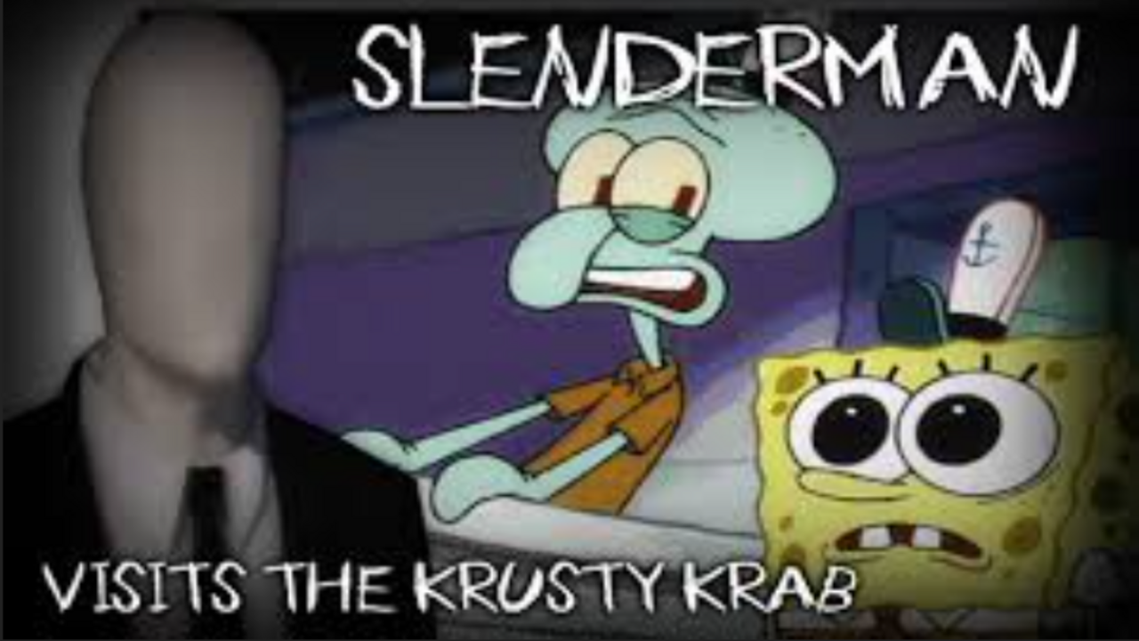 Slender MAN Visits the Krusty Krab